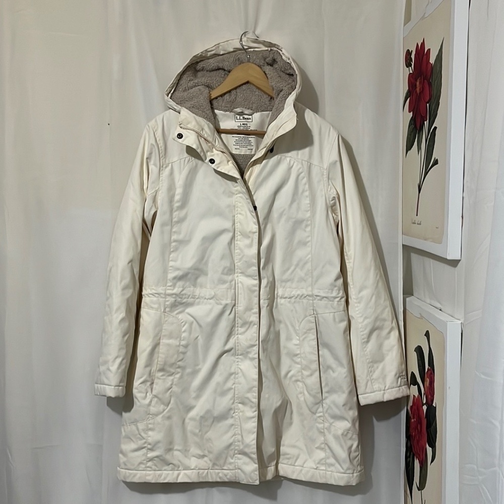 L.L. Bean Cream Parka